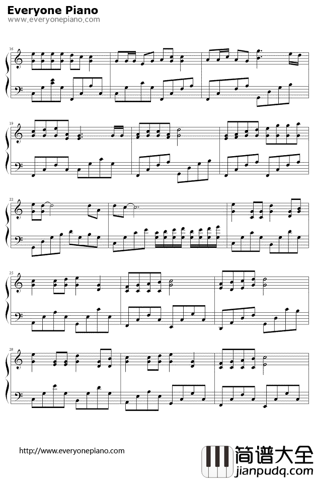 宁夏钢琴谱_梁静茹