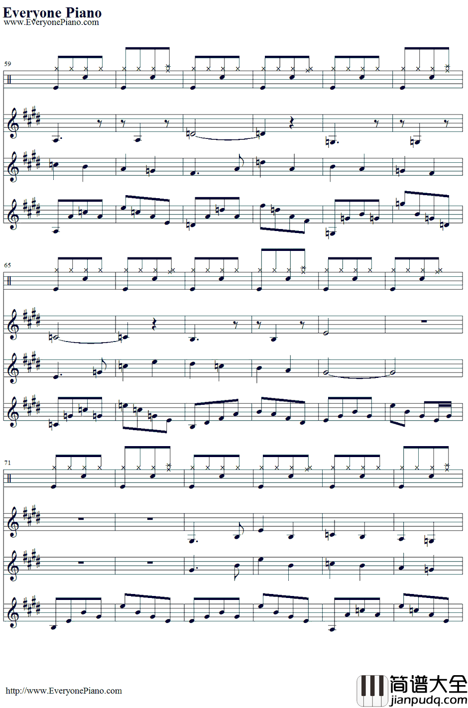 Unintended钢琴谱_Muse