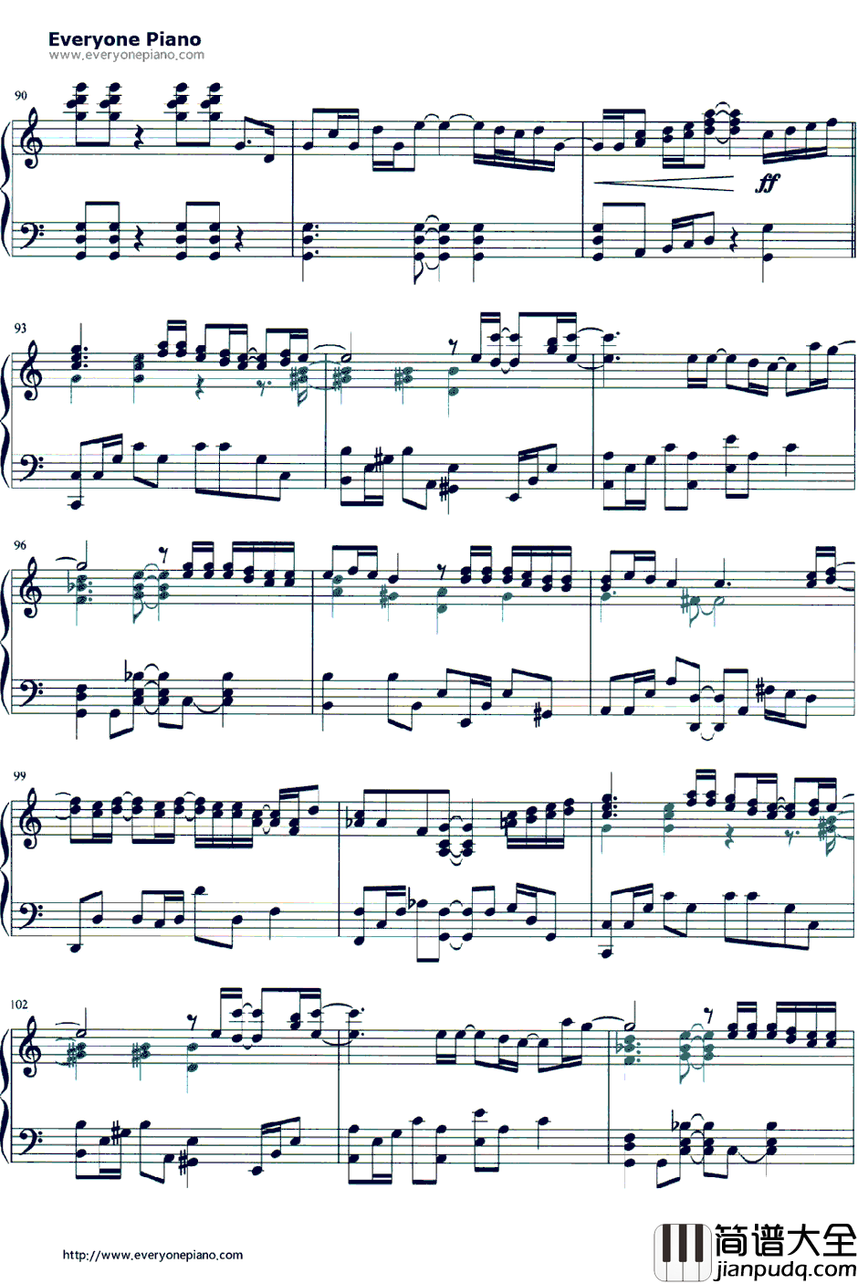 ありがとう钢琴谱_生物股长いきものがかり