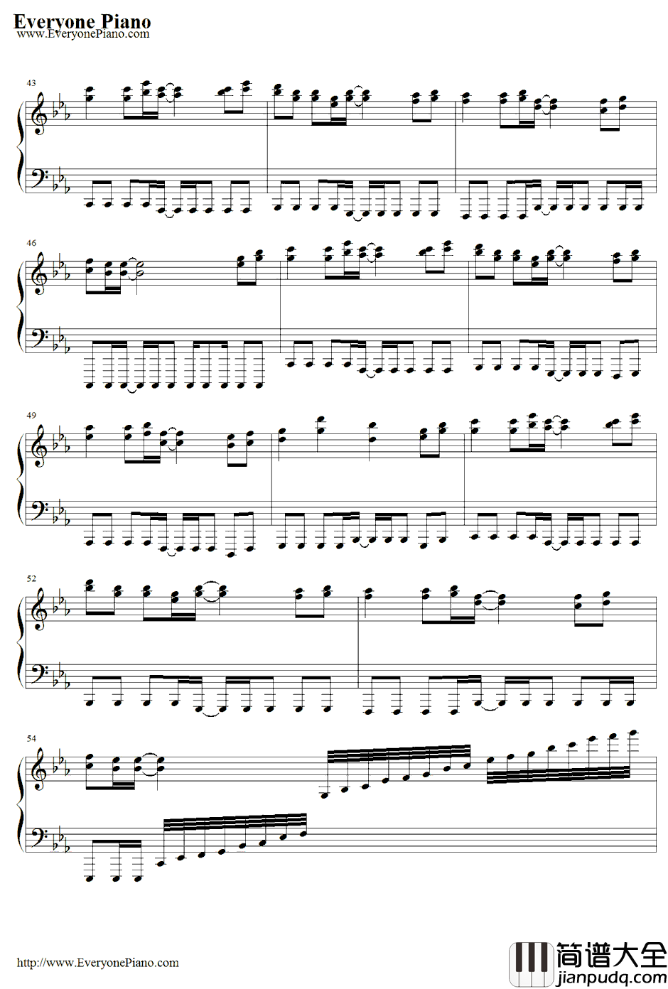 Rage_your_dream钢琴谱_M.O.V.E_头文字D主题曲