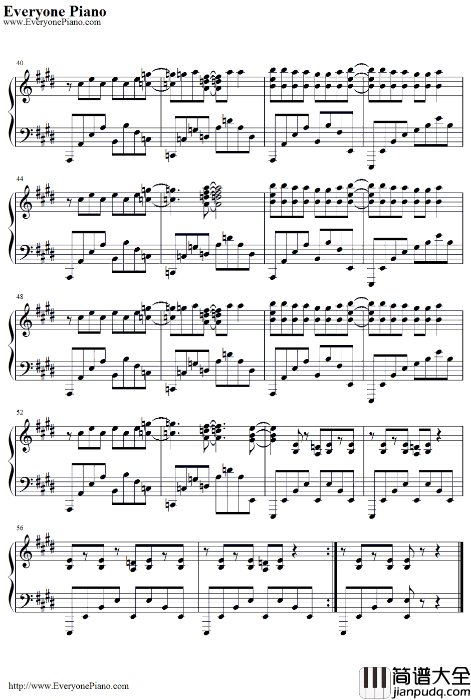 Cagayake!_GIRLS钢琴谱_樱高轻音部_K_ON!片头曲