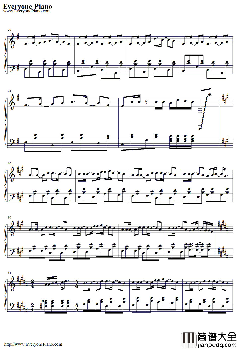 IMITATION_BLACK钢琴谱_VanaN'Ice（镜音レンKAITO神威がくぽ）