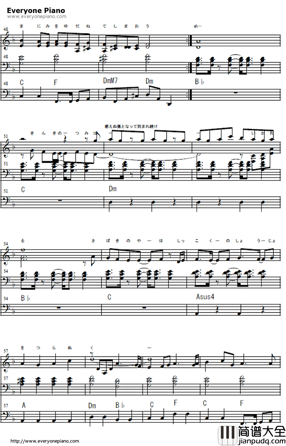 秘蜜〜黒の誓い〜钢琴谱_鏡音リン・レン