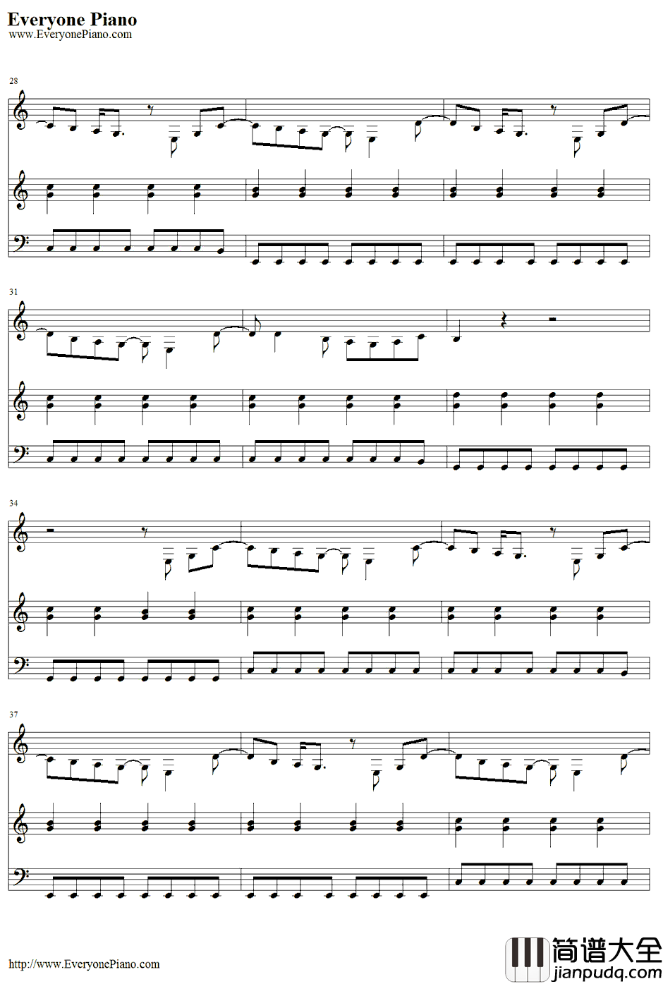 IGotta_Feeling钢琴谱_BlackEyedPeas