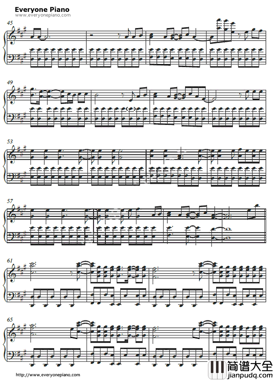 The_Other_Side钢琴谱_JasonDerulo