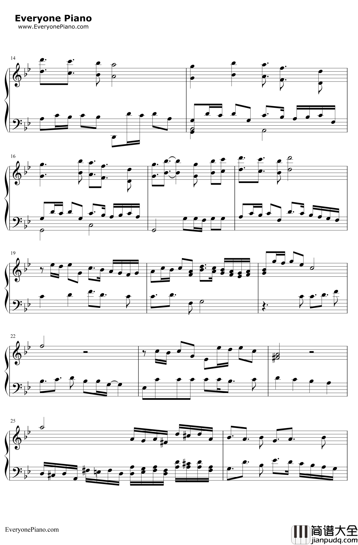 あんなに一绪だったのに钢琴谱_See_Saw_机动战士高达SEEDED