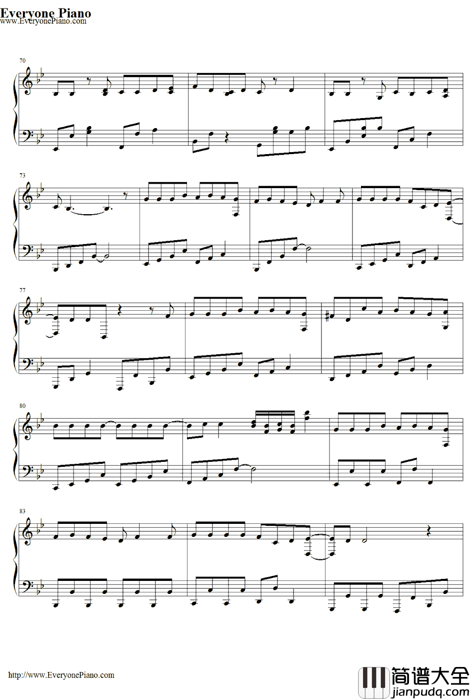 家に帰ると妻が必ず死んだふりをしています。钢琴谱_初音ミク_每天回家老婆都在装死