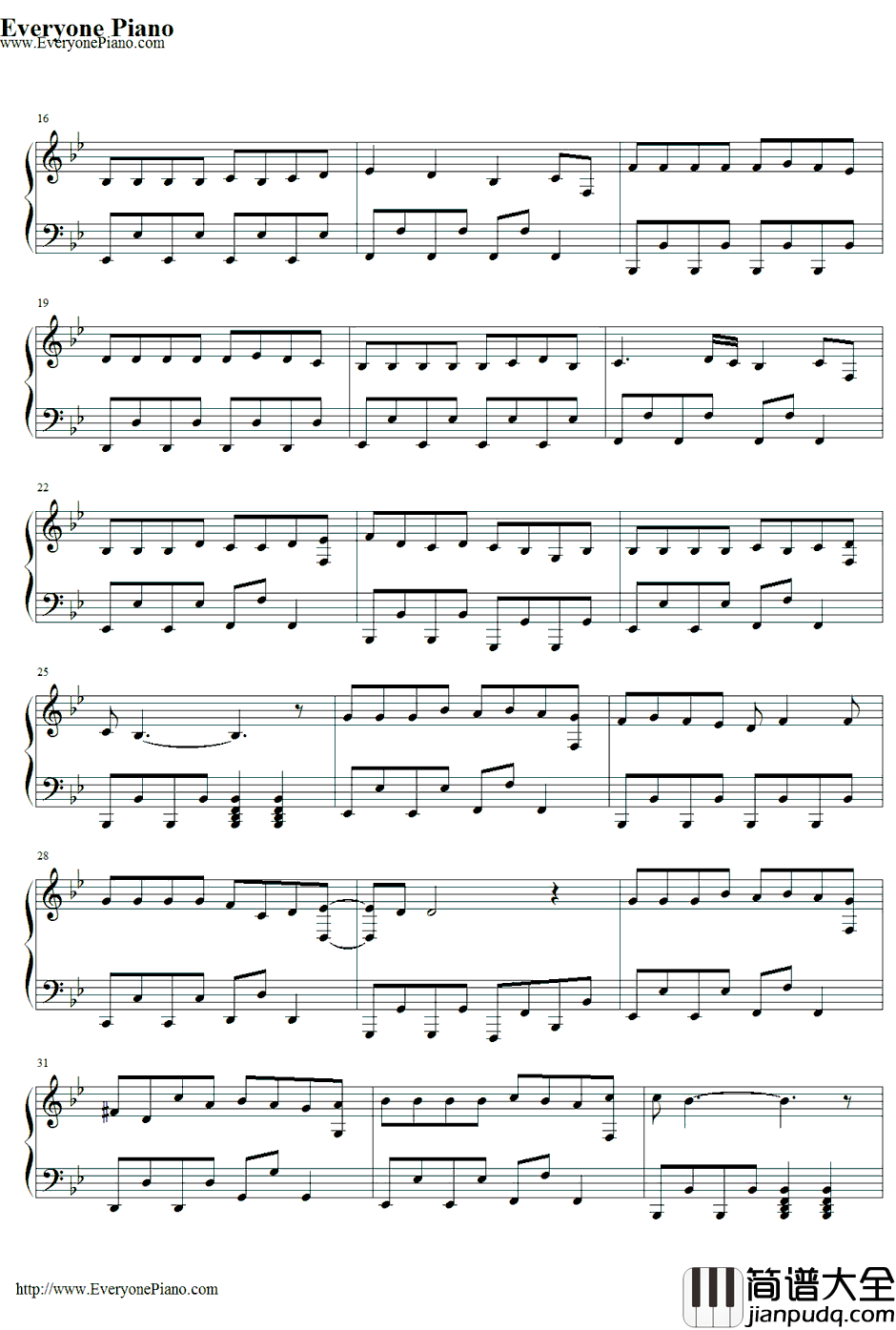 家に帰ると妻が必ず死んだふりをしています。钢琴谱_初音ミク_每天回家老婆都在装死