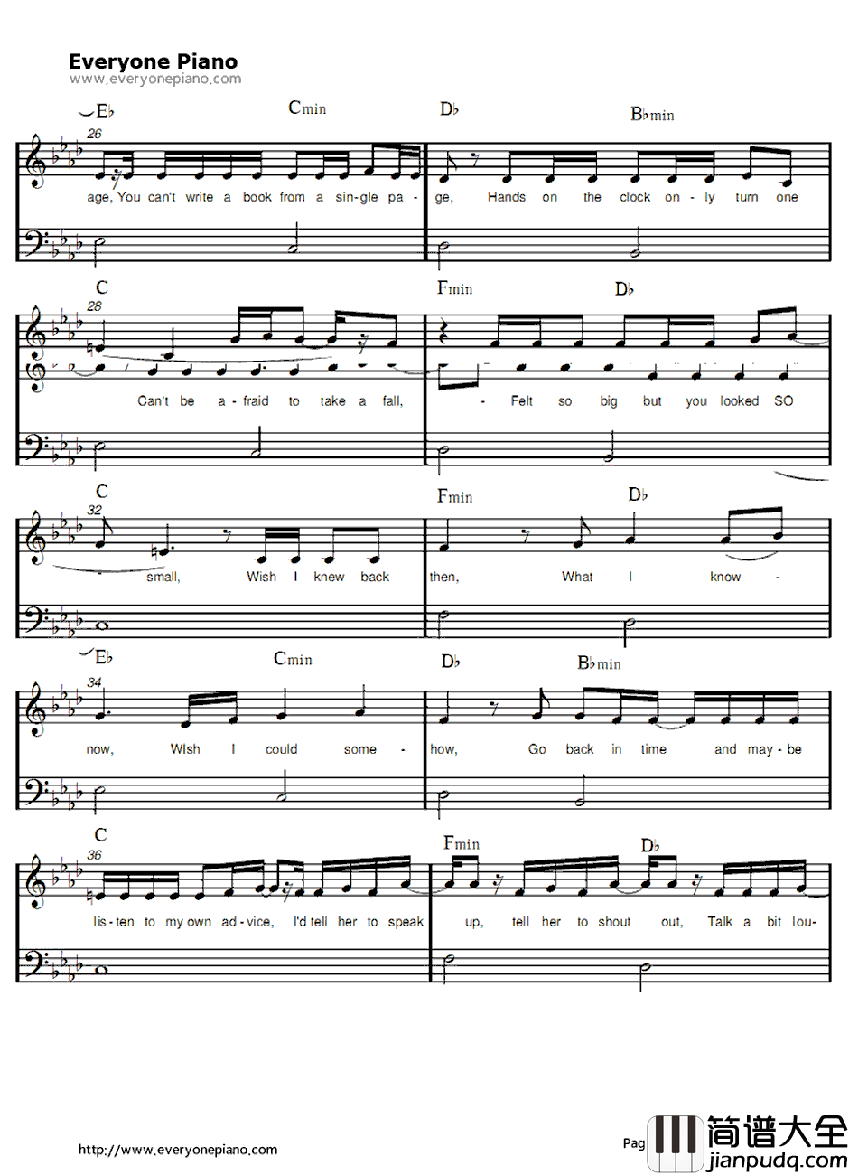 Little_Me钢琴谱_LittleMix