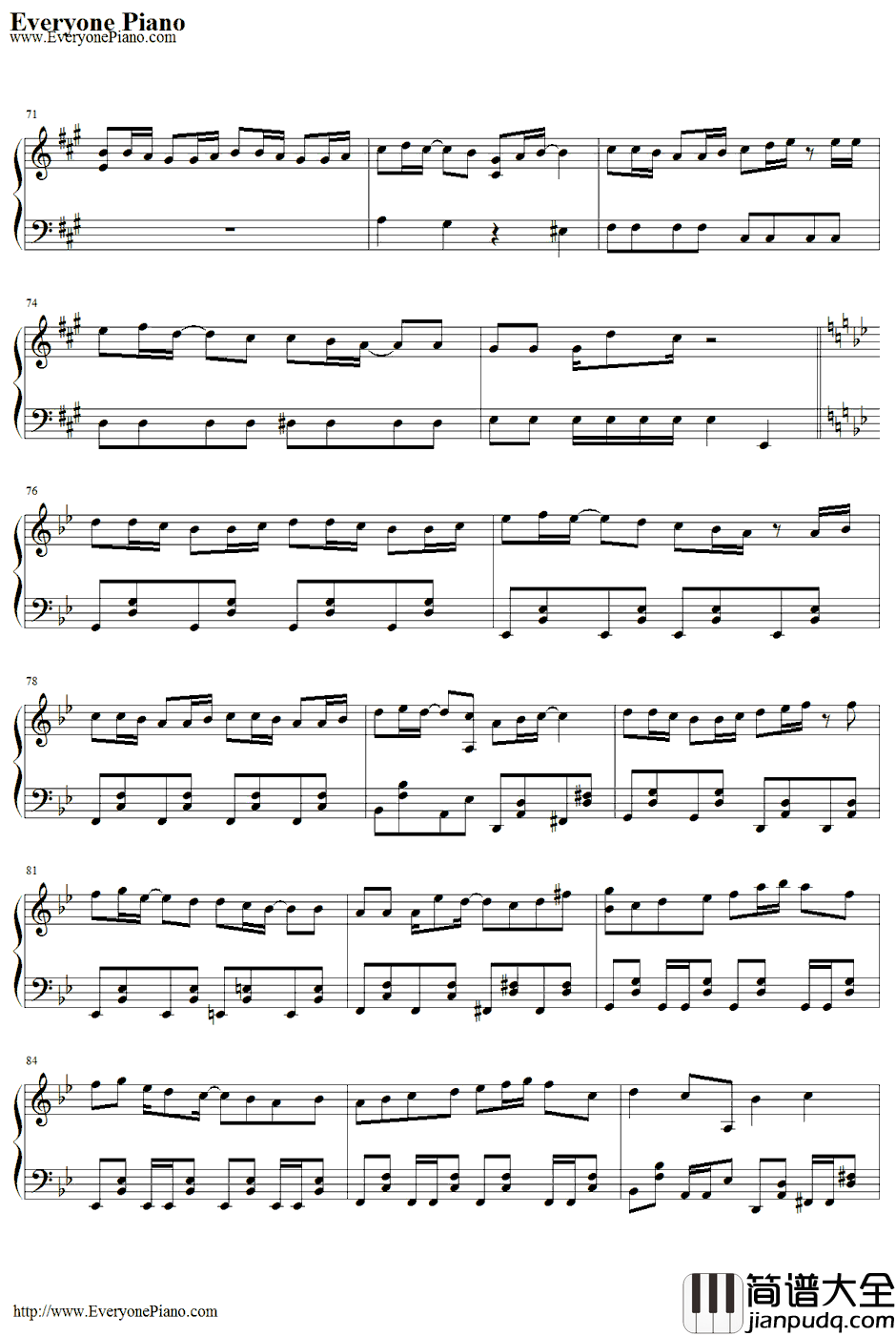 トップシークレット钢琴谱_すこっぷfeat.初音ミク