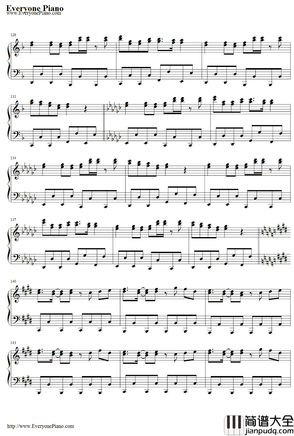 カタストロフィ钢琴谱_初音ミク・巡音ルカ