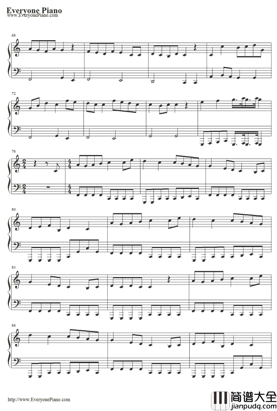 Clock_lock_works钢琴谱_初音ミク