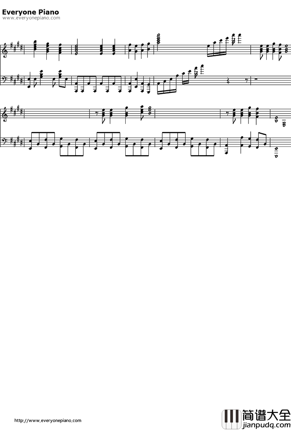 Can_Do钢琴谱_GRANRODEO_黑子的篮球OP