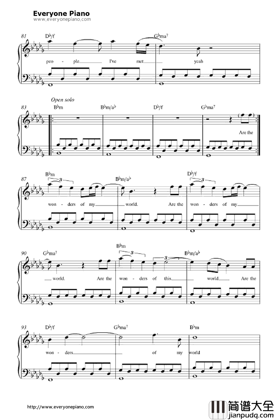 Home_town_Glory钢琴谱_Adele