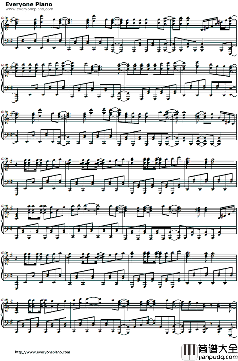 駆け抜けるアニソンメドレー钢琴谱_Anisonmedley