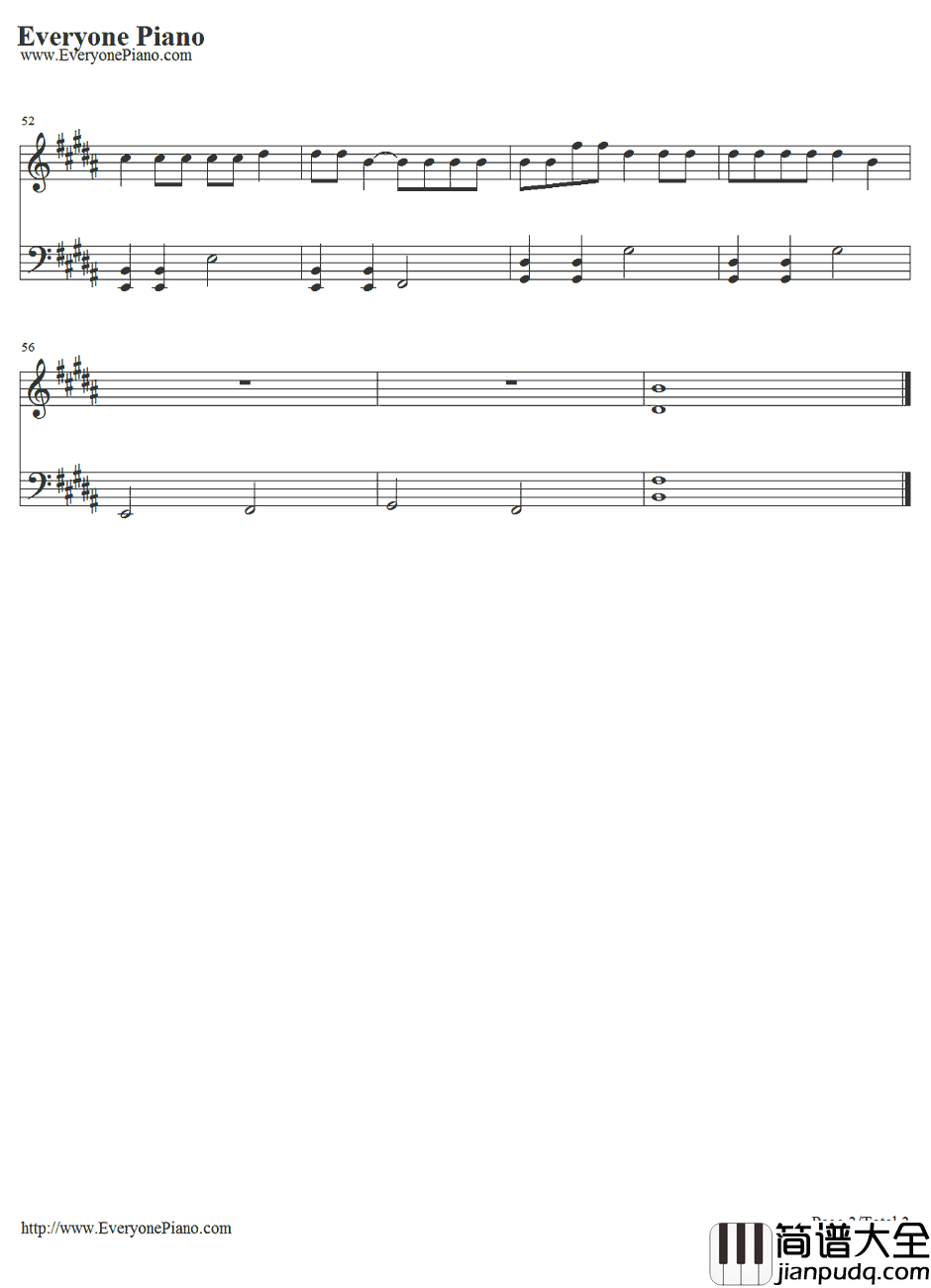 Chocolate钢琴谱_The1975