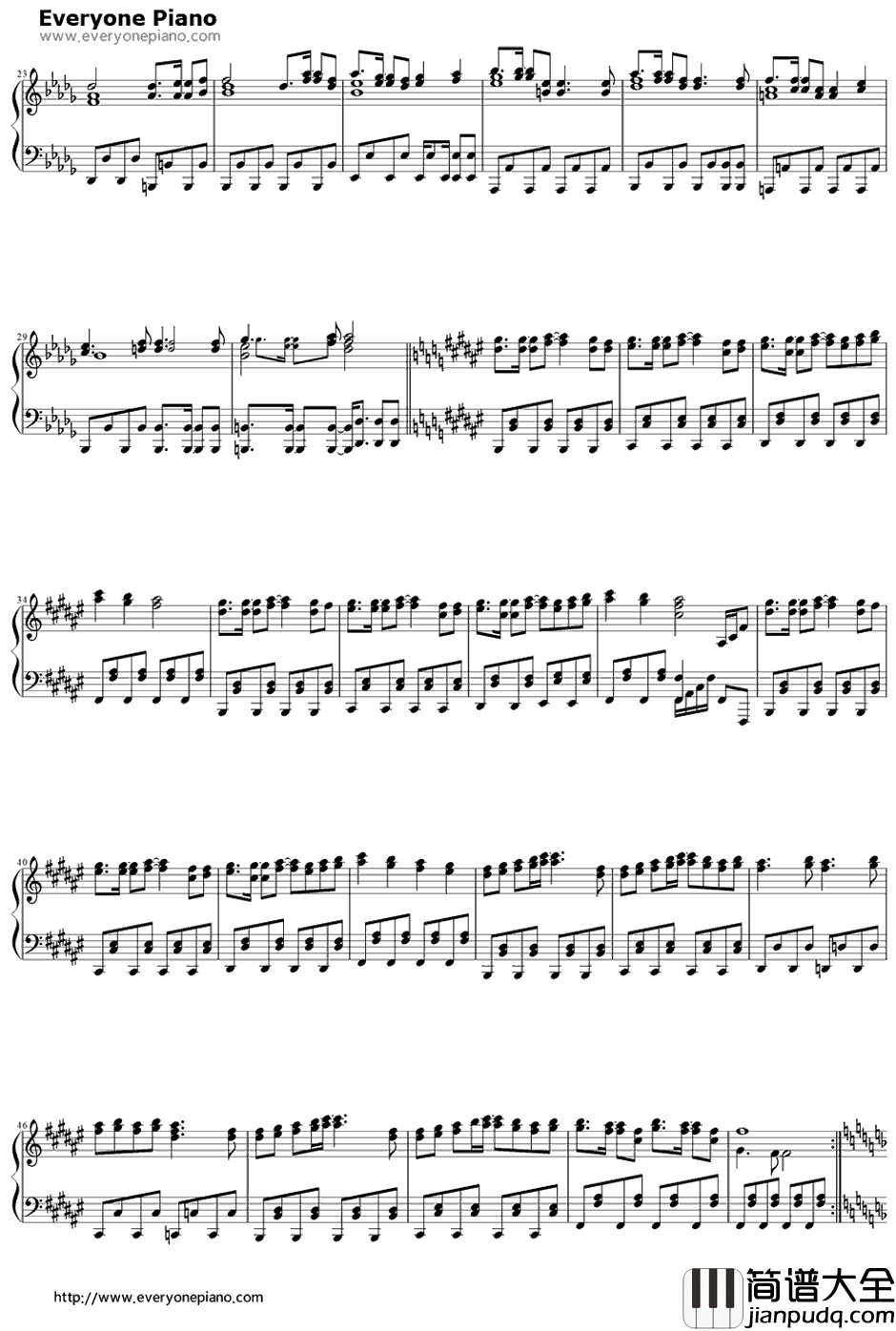 eternalr_eality钢琴谱_fripSide_某科学的超电磁炮SOP2