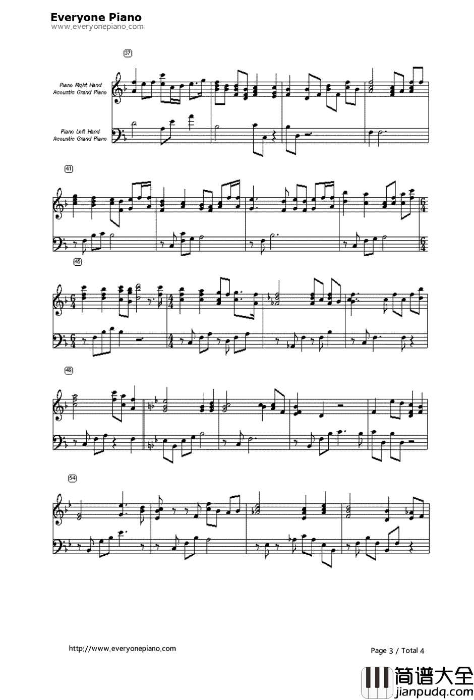 The_Prayer钢琴谱_CelineDionAndreaBocelli