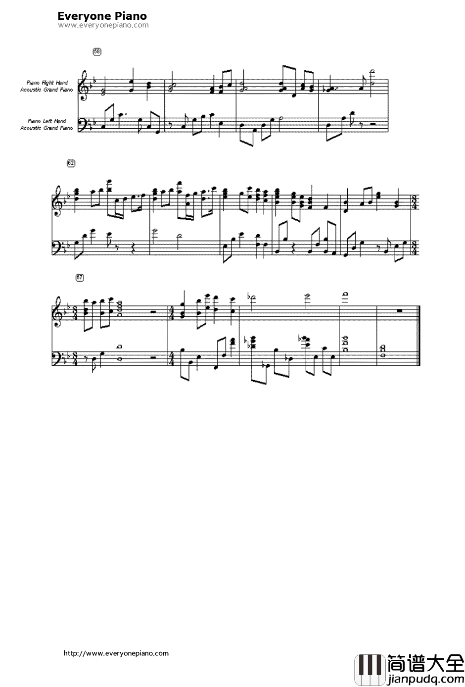 The_Prayer钢琴谱_CelineDionAndreaBocelli