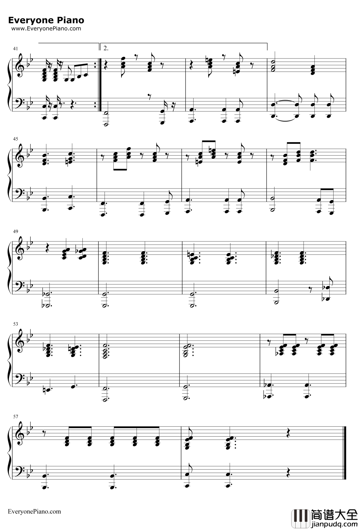 We_Are_the_Champions伴奏钢琴谱_Queen皇后乐队