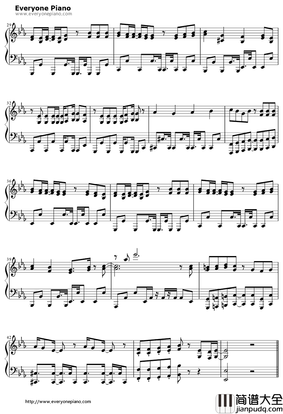 My_Sweet_Shelter钢琴谱_河合律（花泽香菜）、锦野麻弓（佐藤利奈）、渡边彩花（金元寿子）_我们大家的河合庄ED