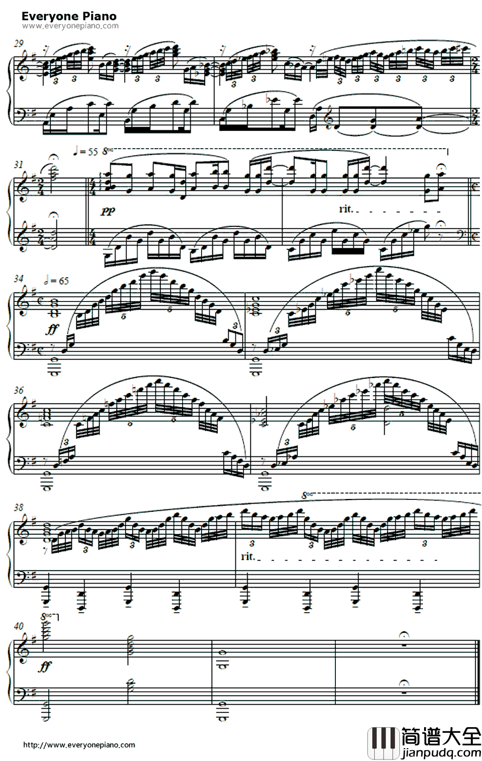 空とキミのメッセージ钢琴谱_ChouCho_翠星之加尔冈蒂亚ED