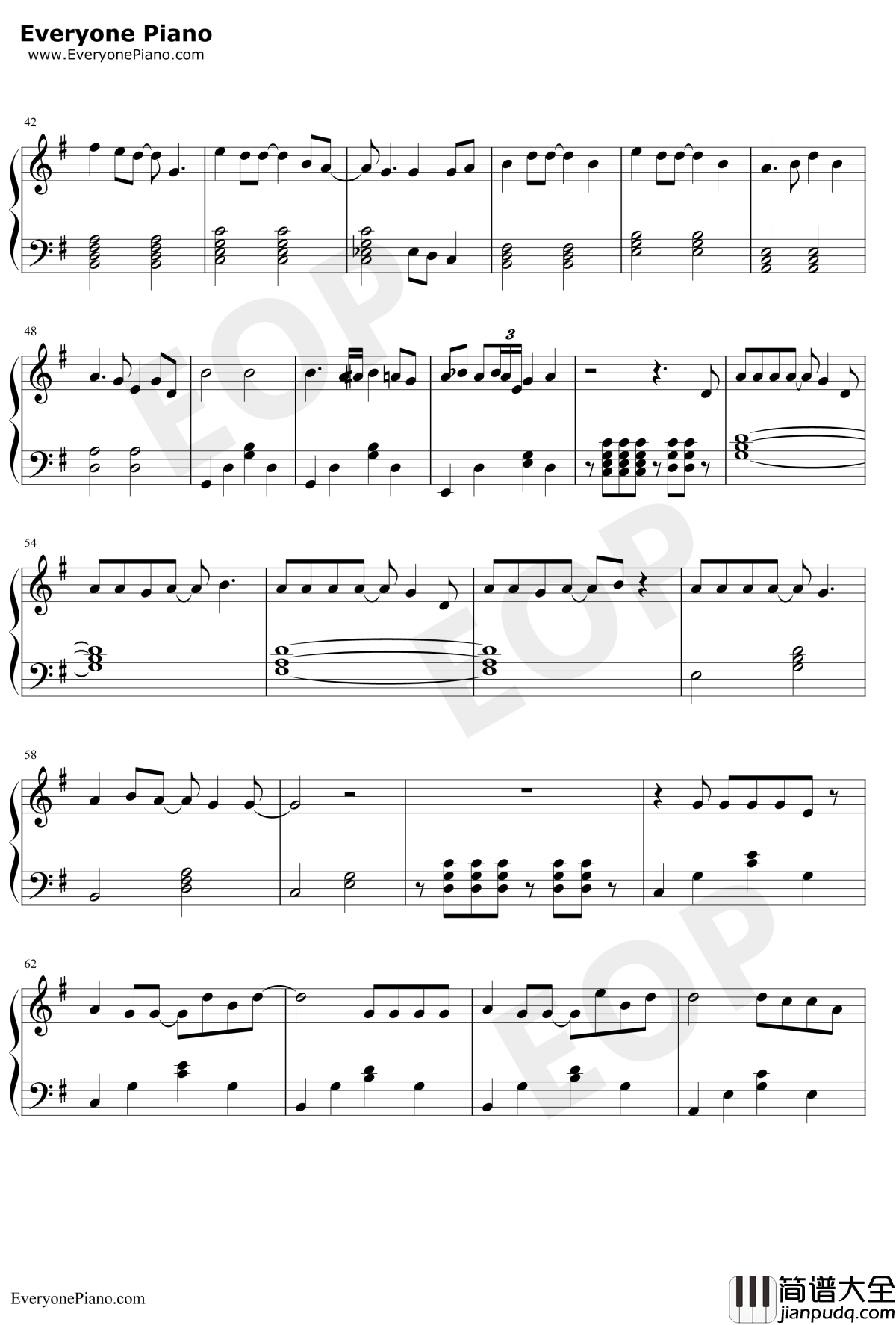 心跳钢琴谱_王力宏