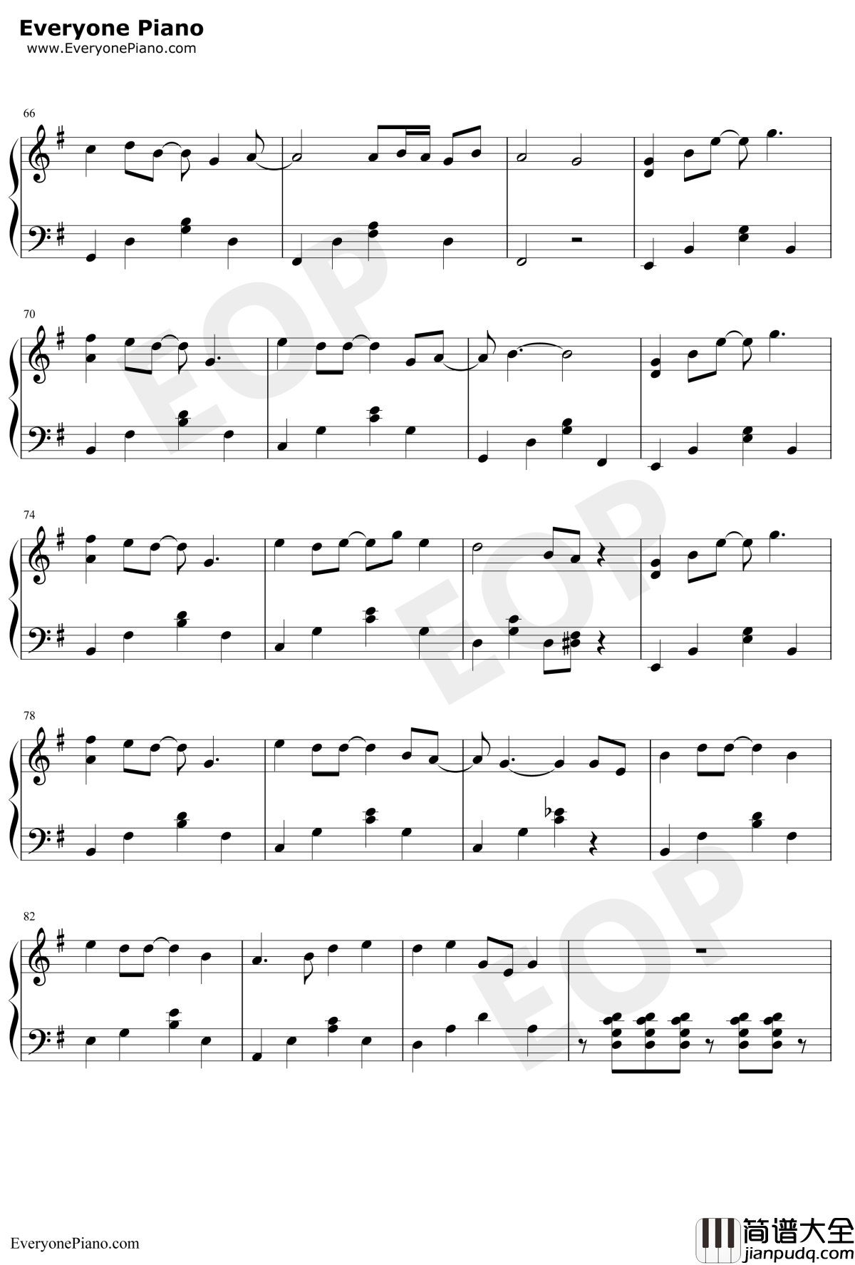 心跳钢琴谱_王力宏