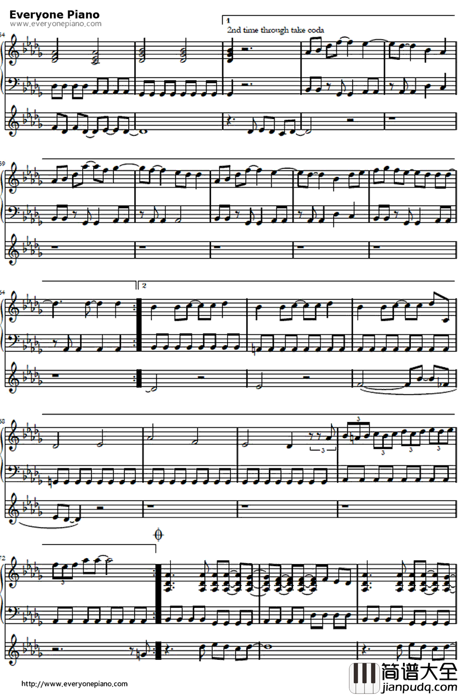 Alchemy钢琴谱_GirlsDeadMonster（marina）_AngelBeats!插曲