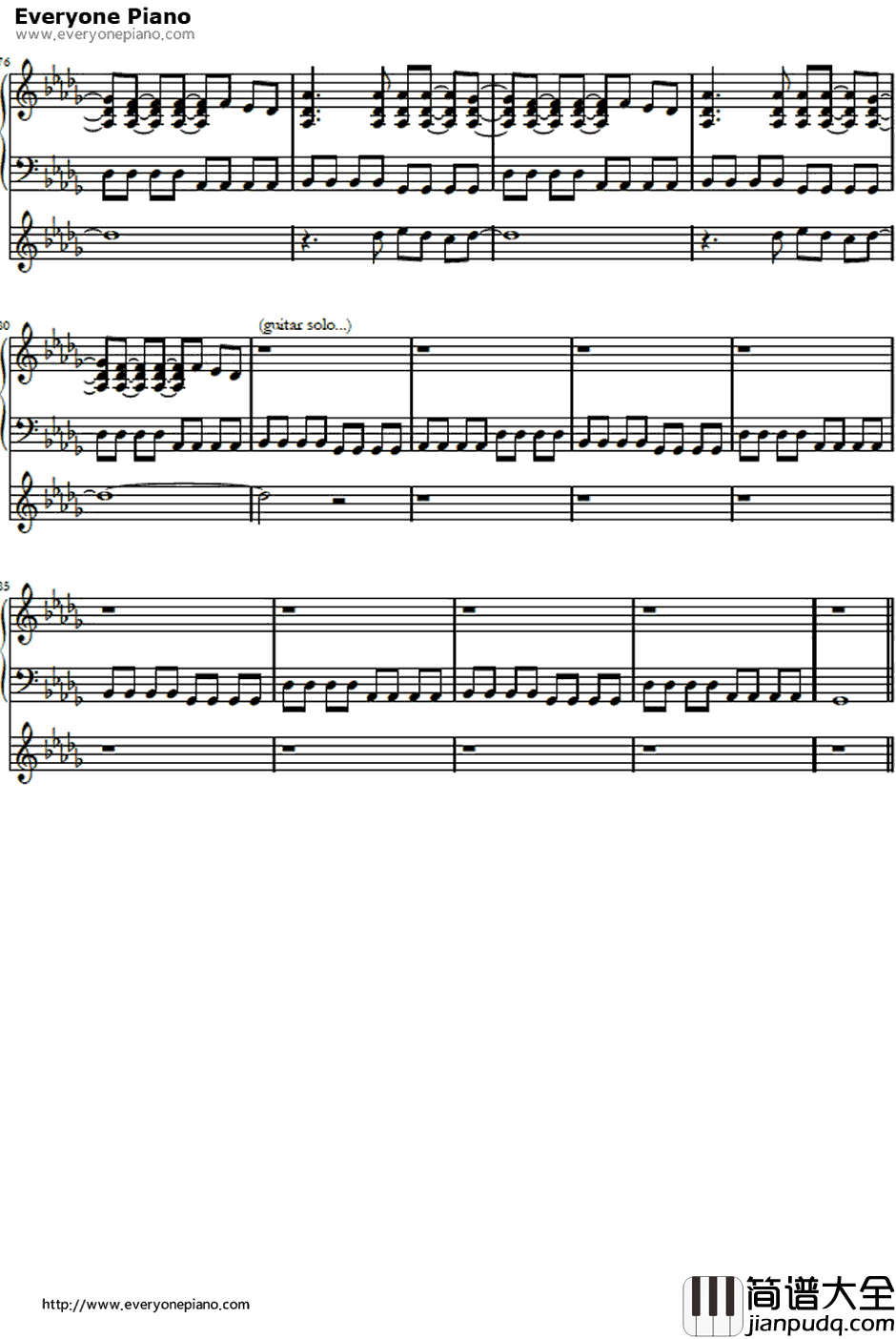 Alchemy钢琴谱_GirlsDeadMonster（marina）_AngelBeats!插曲