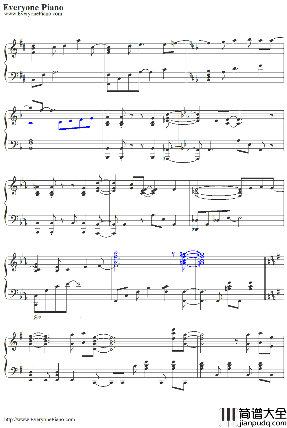 メグメル钢琴谱_riya_CLANNADOP