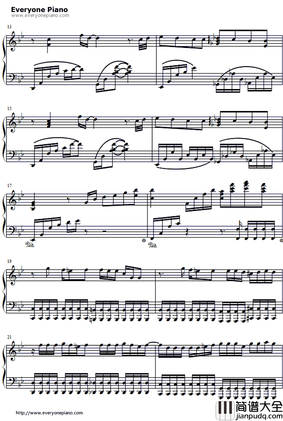 kiss钢琴谱_天门_秒速5厘米OST