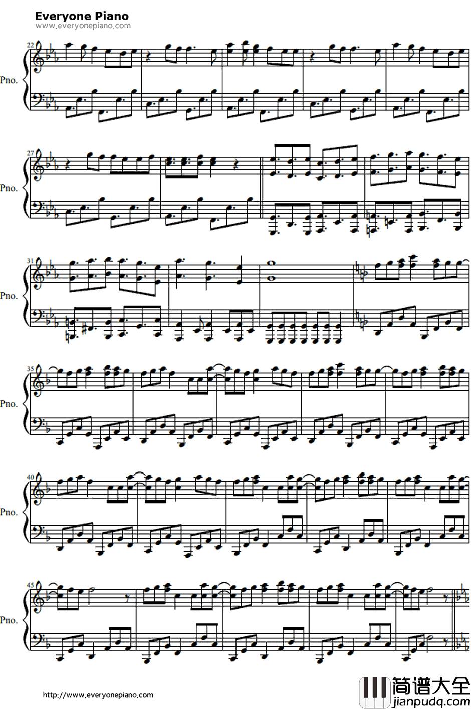 音伪バナシ钢琴谱_初音ミク