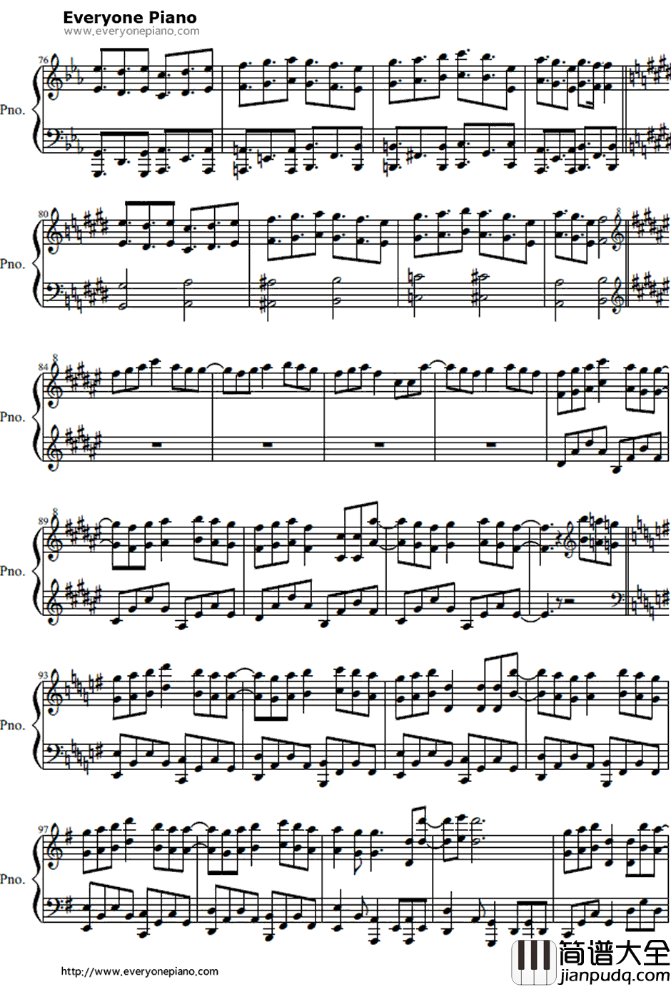 音伪バナシ钢琴谱_初音ミク