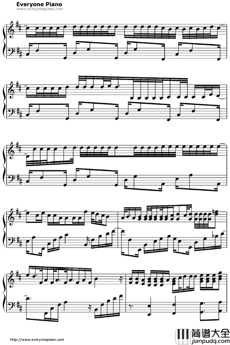 ワンダフルデイズ钢琴谱_ONE☆DRAFT_银魂ED15