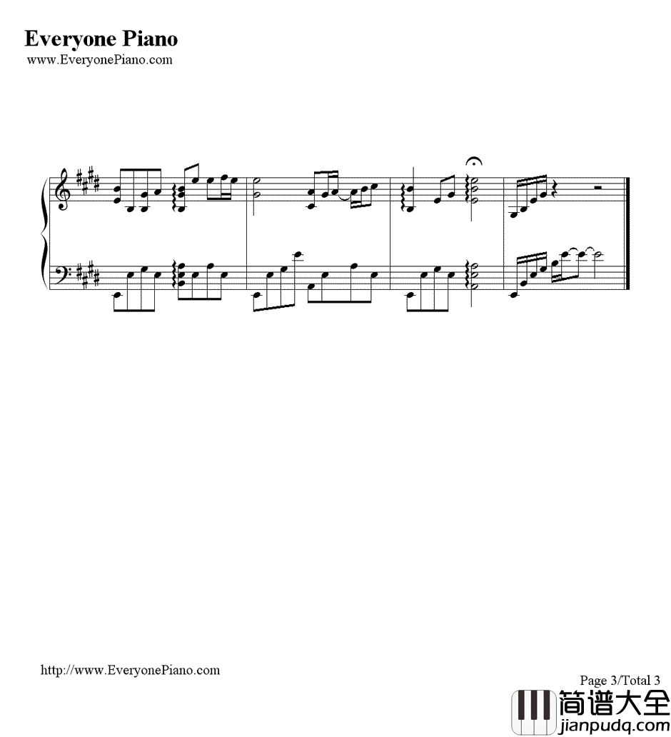 夏夕空钢琴谱_中孝介_夏目友人帐第一季的ED