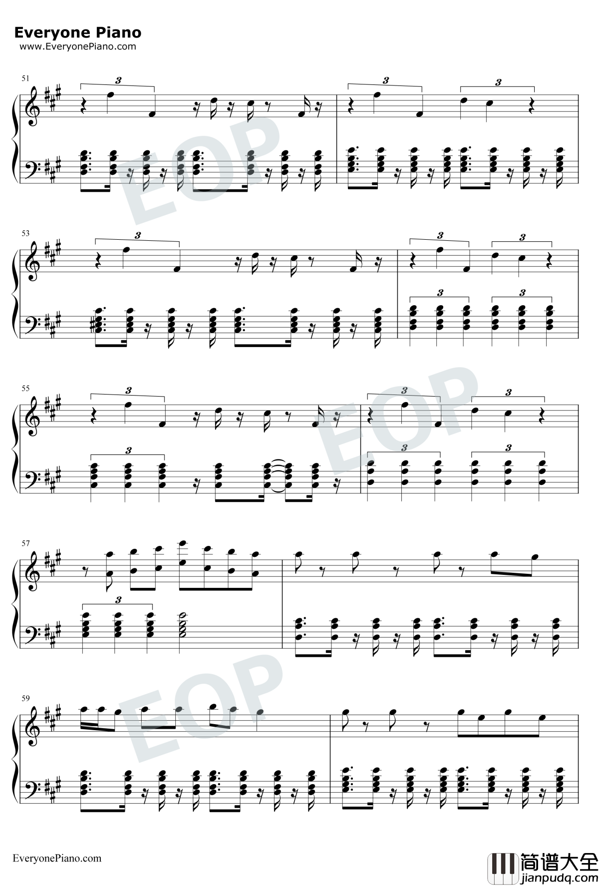 We_Are_One(OleOla)钢琴谱_Pitbull_2014世界杯主题曲_Pitbull