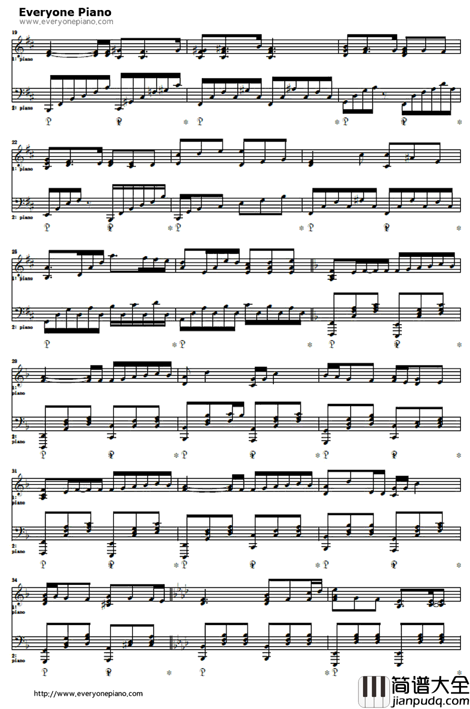 君の银の庭钢琴谱_kalafina_剧场版魔法少女まどか☆マギカ[新编]叛逆の物语ED