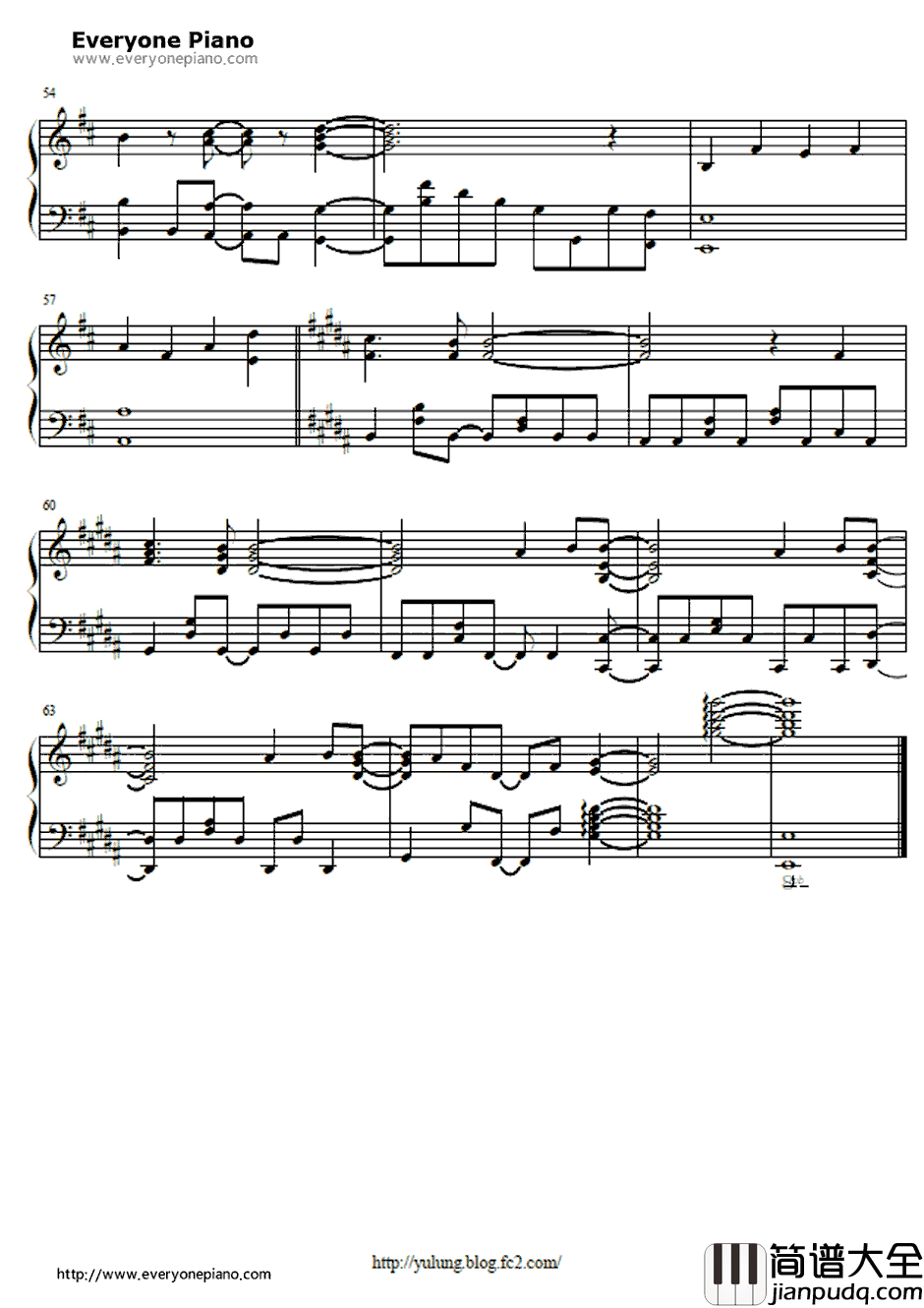 冥夜花伝廊钢琴谱_栗林みな実_刀语OP1