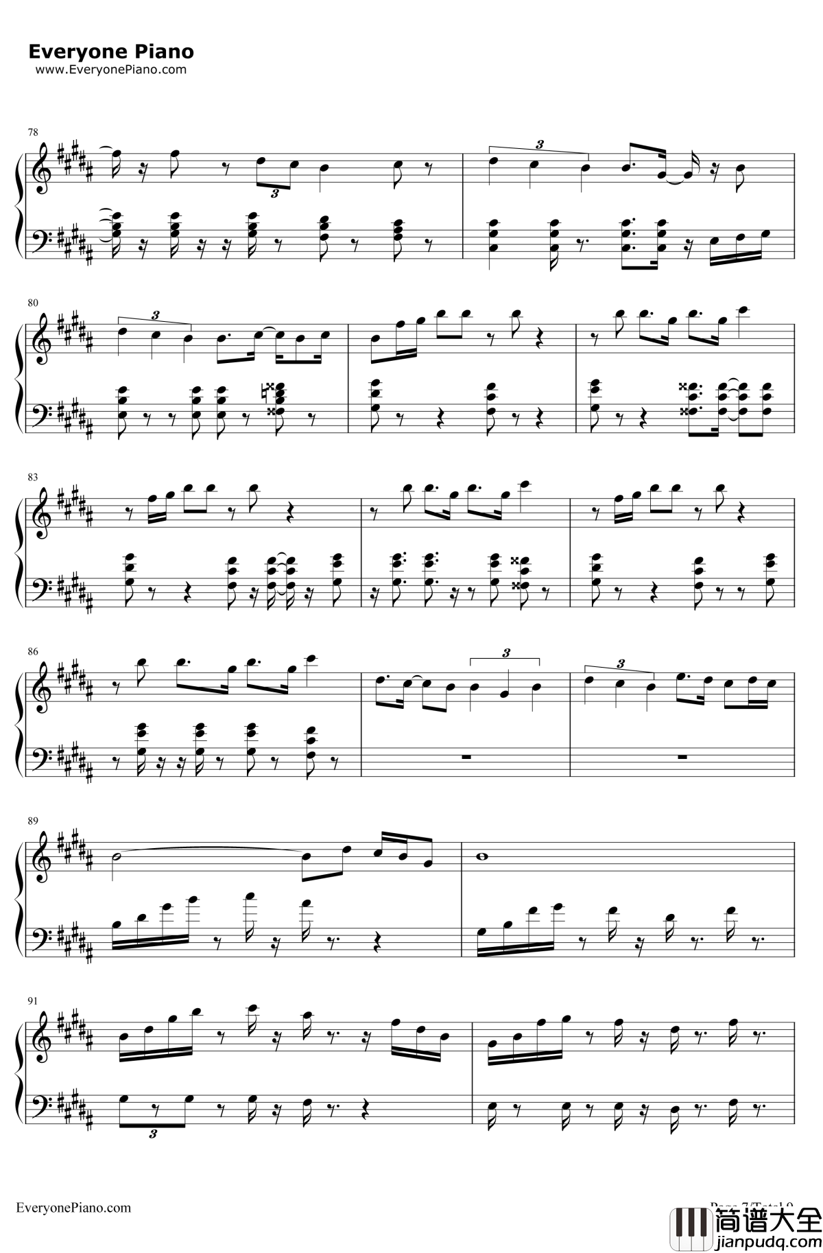 RatherBe钢琴谱_CleanBandit/JessGlynne