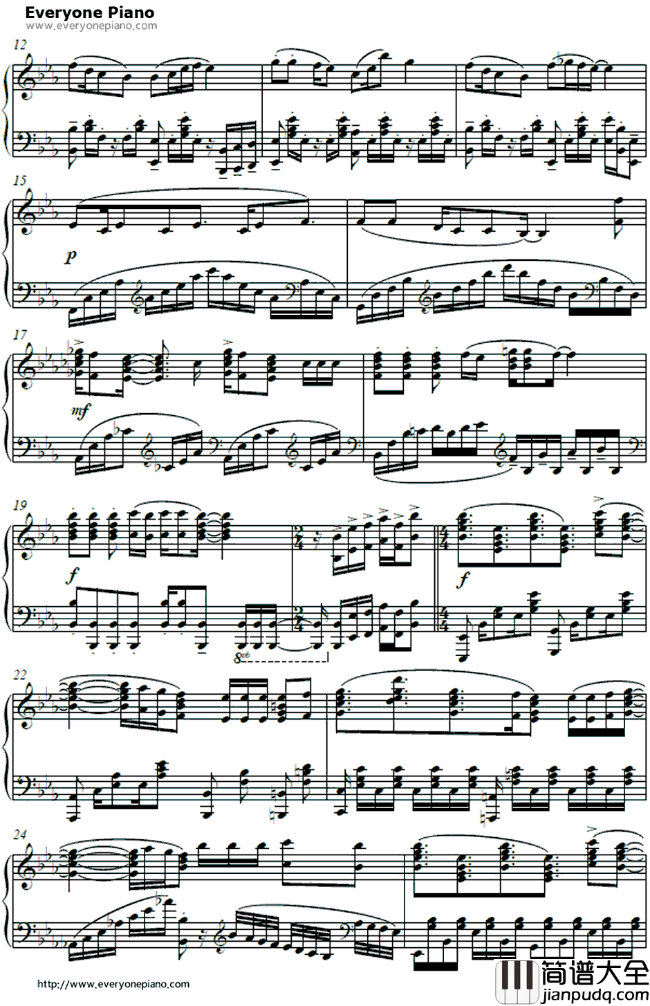 Enter_Enter_Mission钢琴谱_西住美穗（渊上舞）、武部沙织（茅野爱衣）、五十铃华（尾崎真实）、秋山优花里（中上育实）、冷泉麻子（井口裕香）_少女与战车ED