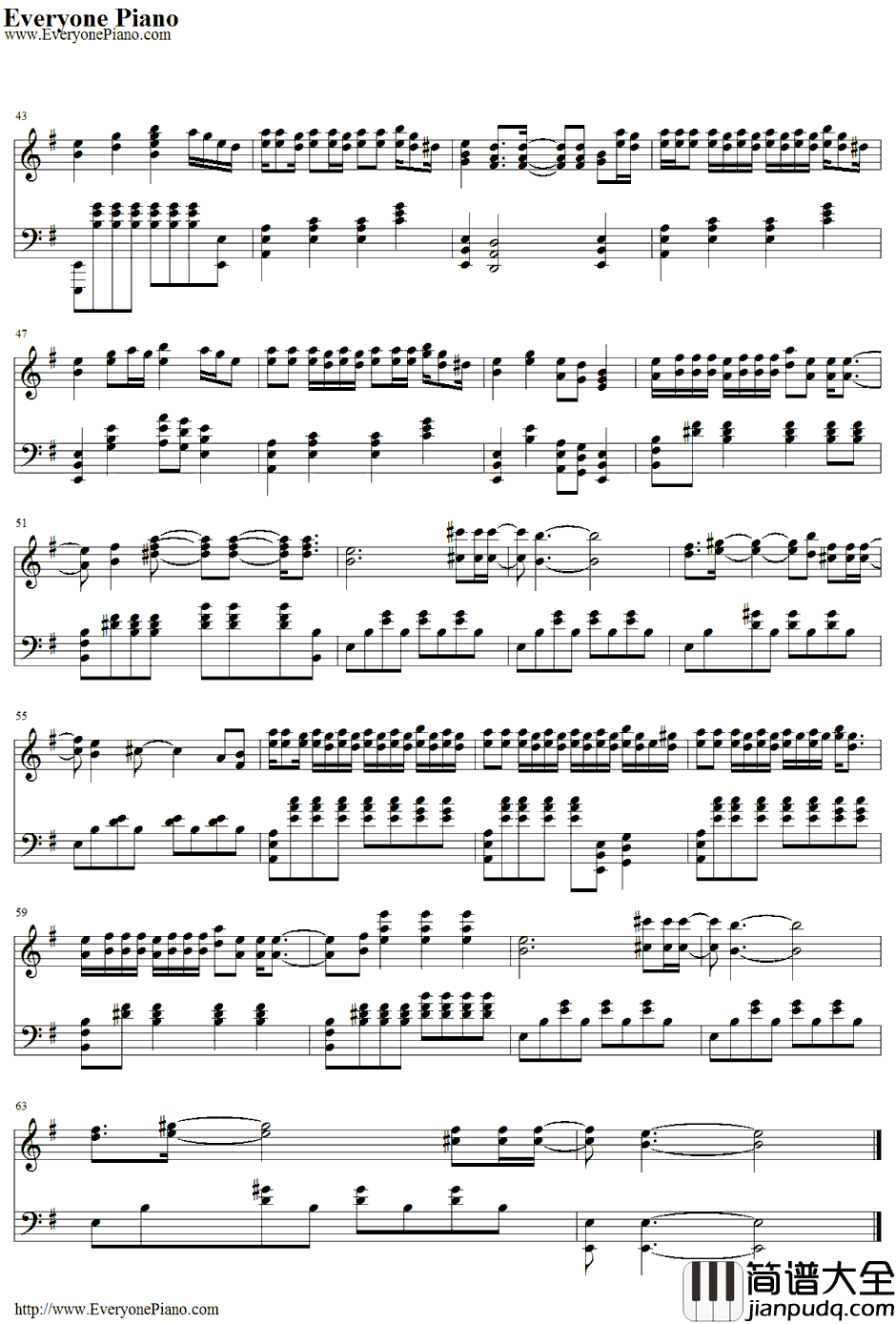 Something_Bad钢琴谱_MirandaLambert&CarrieUnderwood