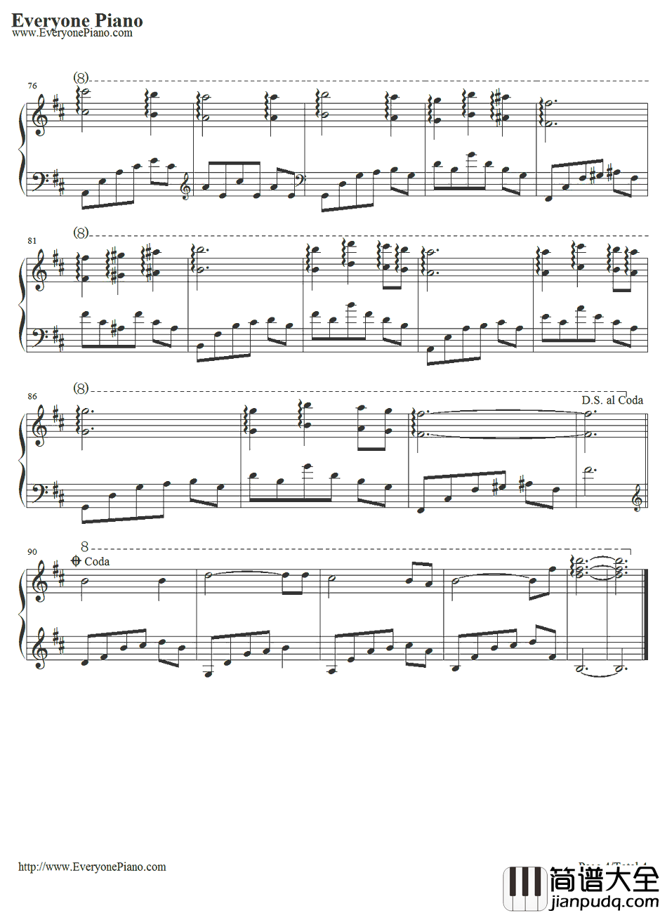 Sun_flower钢琴谱_全素妍_全素妍_唯美小清新钢琴曲