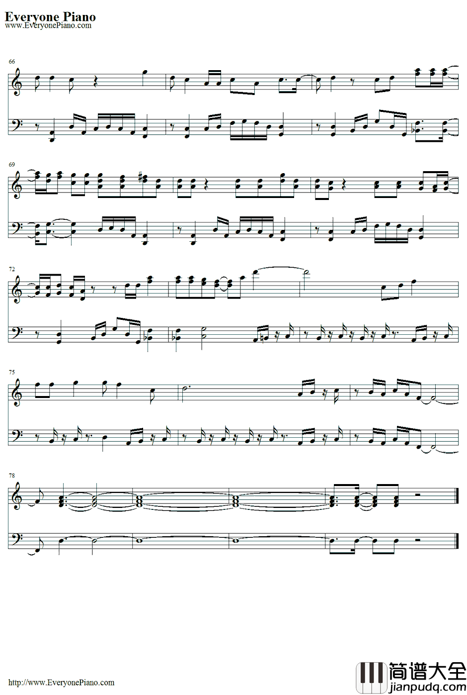 Small_Town_Throwdown钢琴谱_BrantleyGilbert