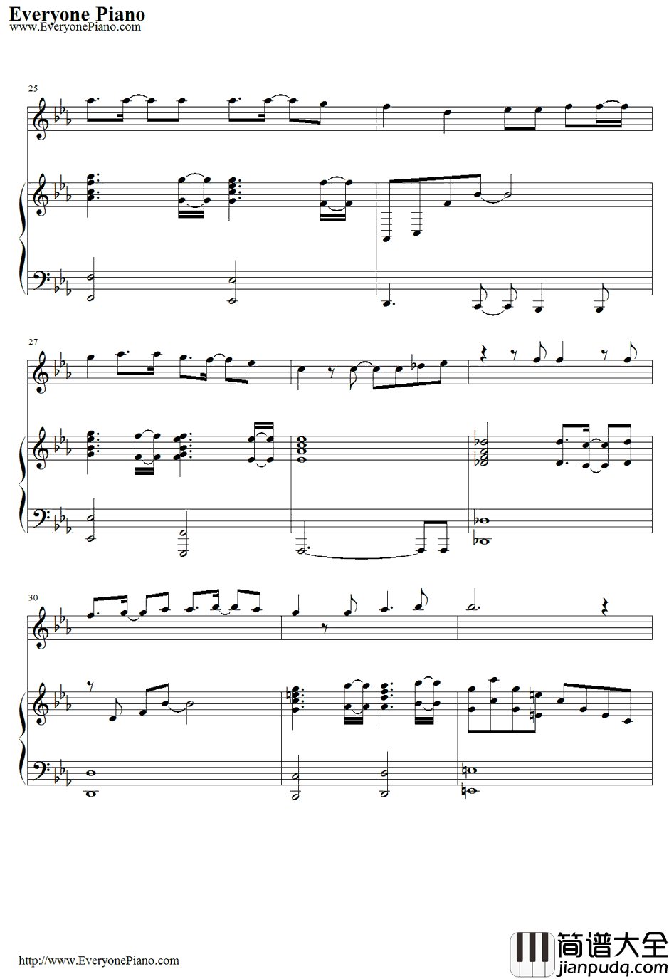 七つの海を渡る风のように钢琴谱_爱内里菜&三枝夕夏_名侦探柯南绀碧之棺主题曲