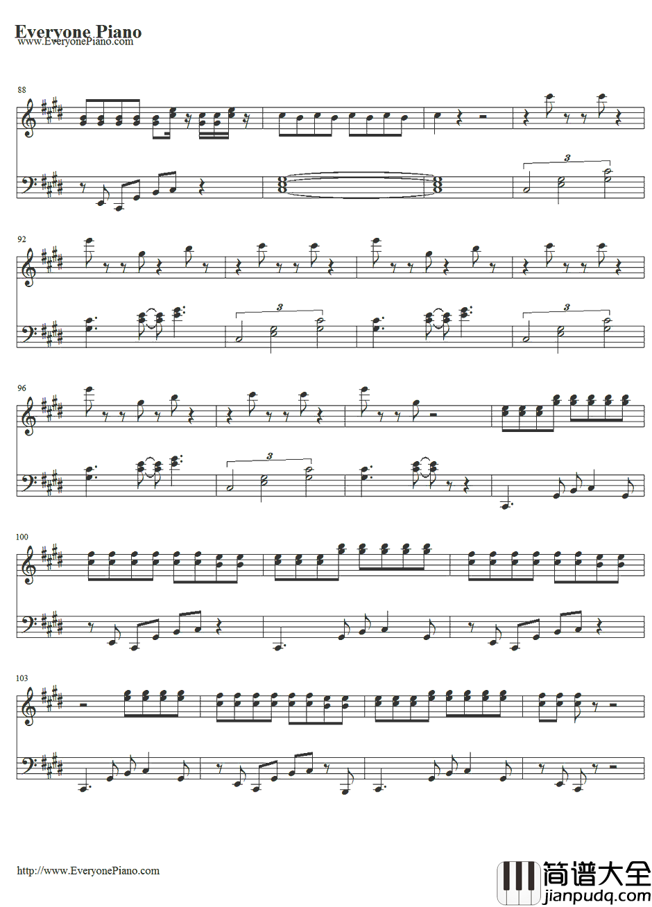 Hangover钢琴谱_Psy&SnoopDogg