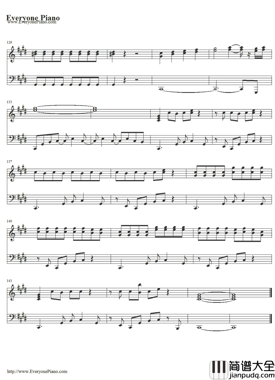 Hangover钢琴谱_Psy&SnoopDogg