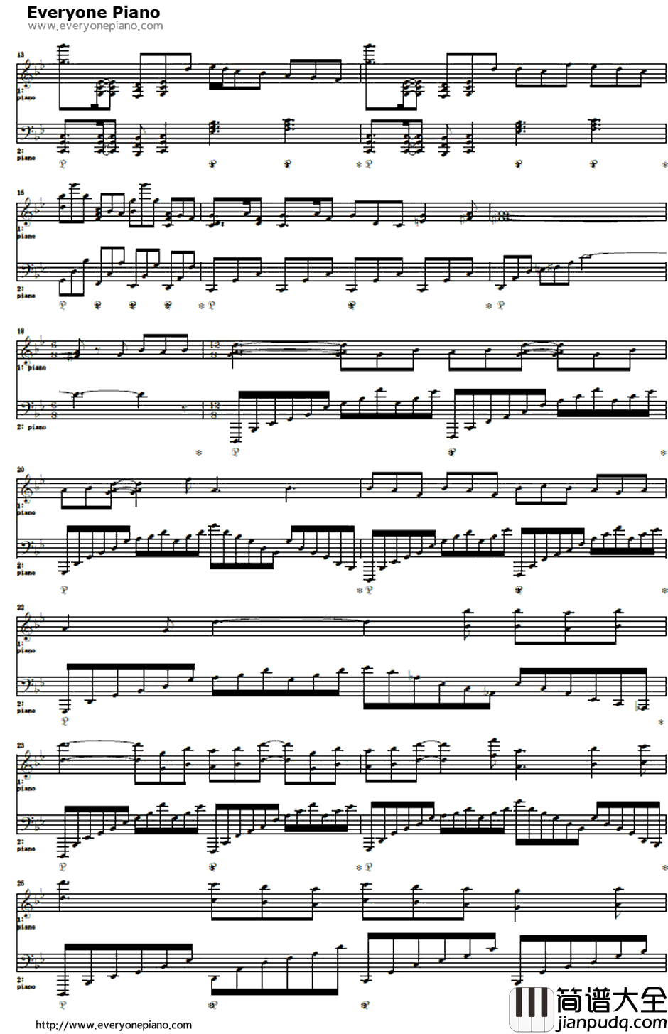 片翼の鸟钢琴谱_志方あきこ_海猫鸣泣之时OP