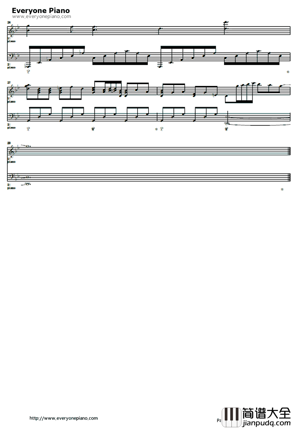 片翼の鸟钢琴谱_志方あきこ_海猫鸣泣之时OP