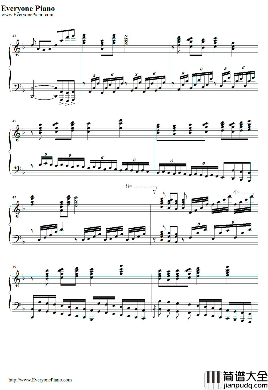 The_Other_Promise钢琴谱_王国之心_王国之心IIOST